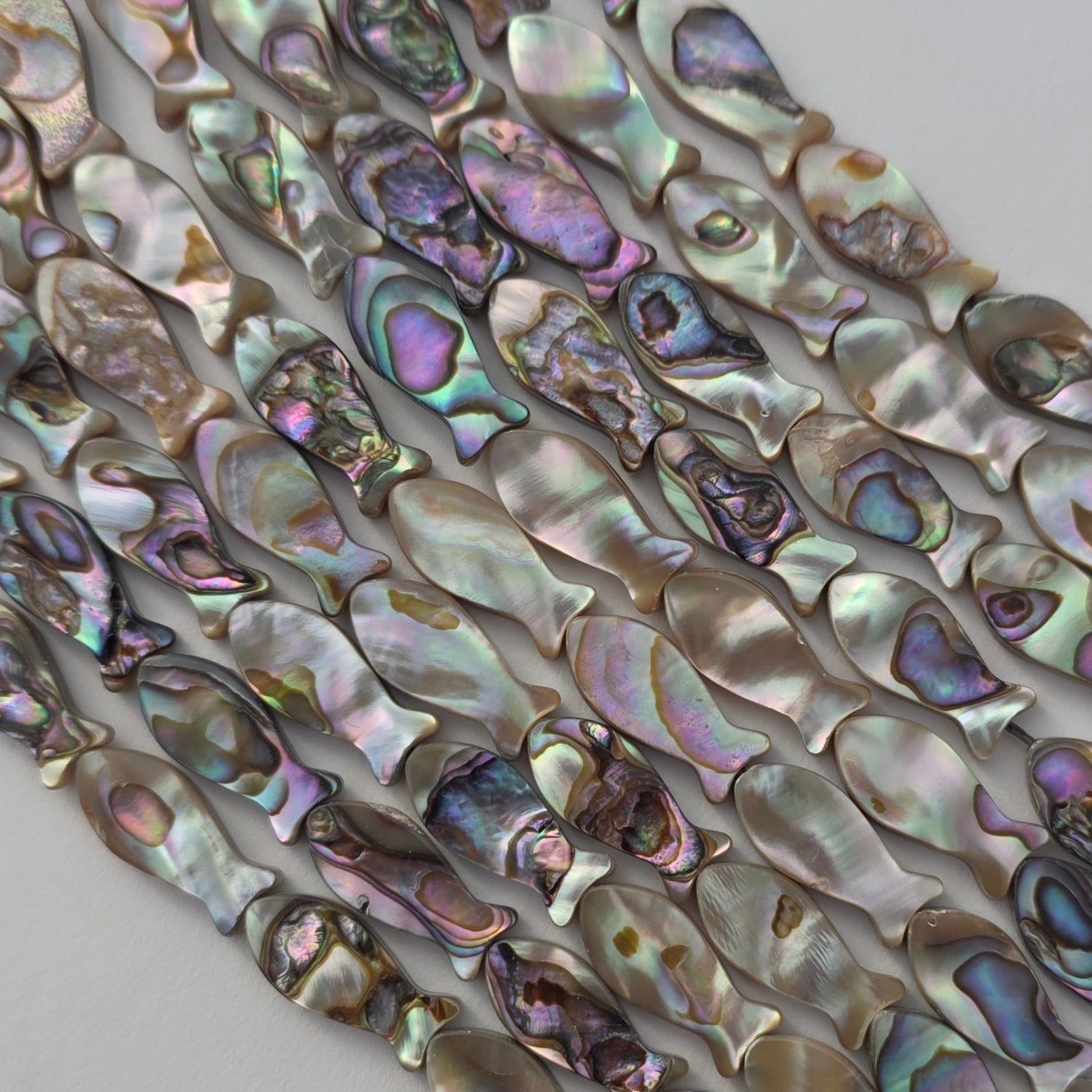 18x8mm Fish - Abalone