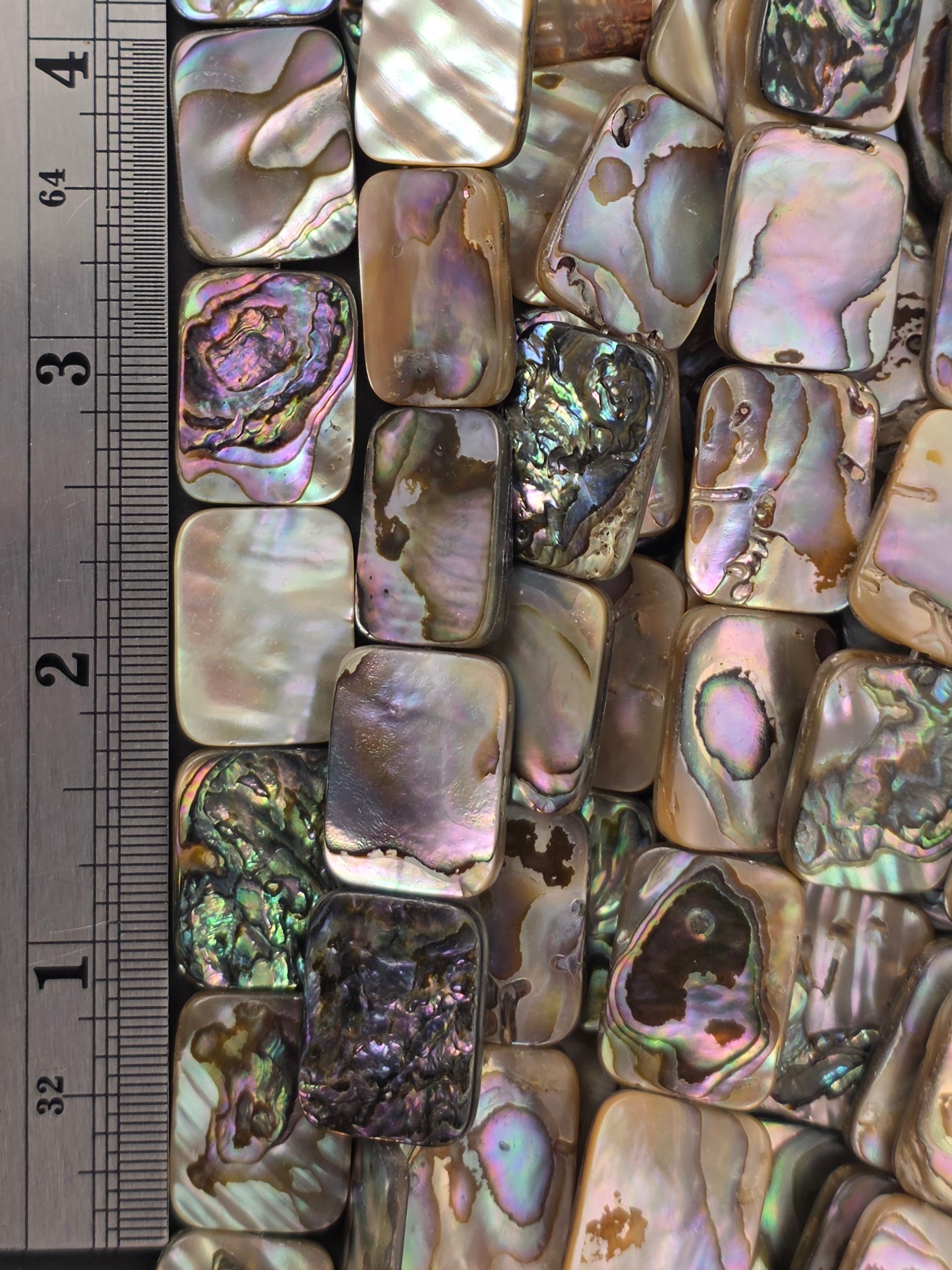 15x20mm - Abalone - Rectangles - North American