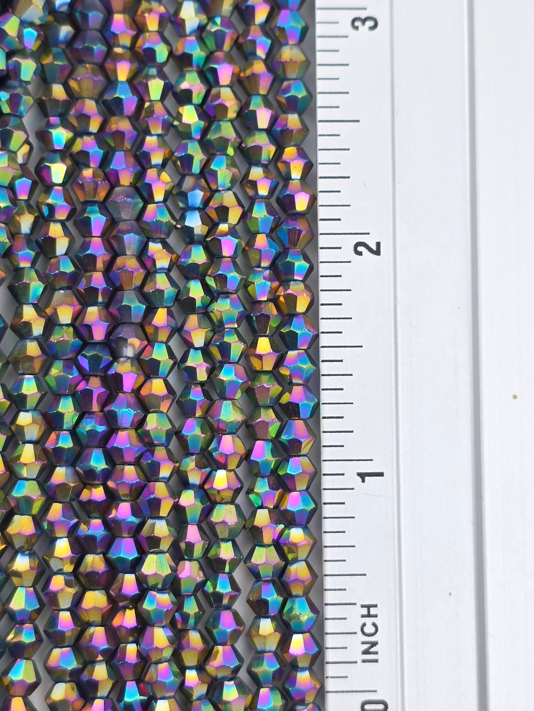 4mm - Bicone - Multi Metallic