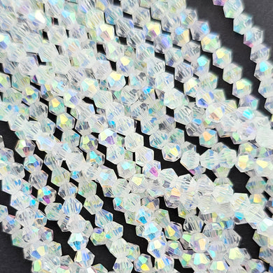 4mm Bicone - Crystal AB