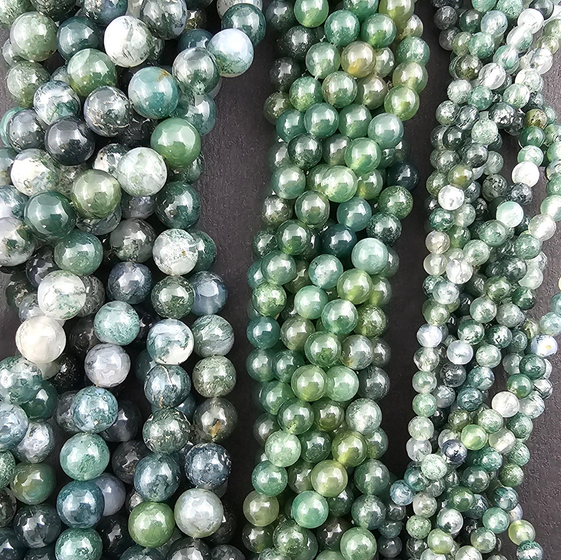 Moss Agate - Smooth Round
