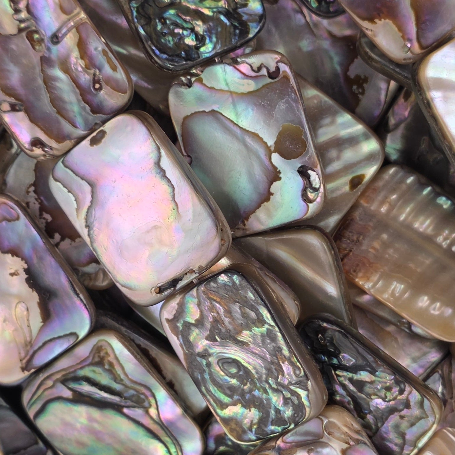 15x20mm - Abalone - Rectangles - North American