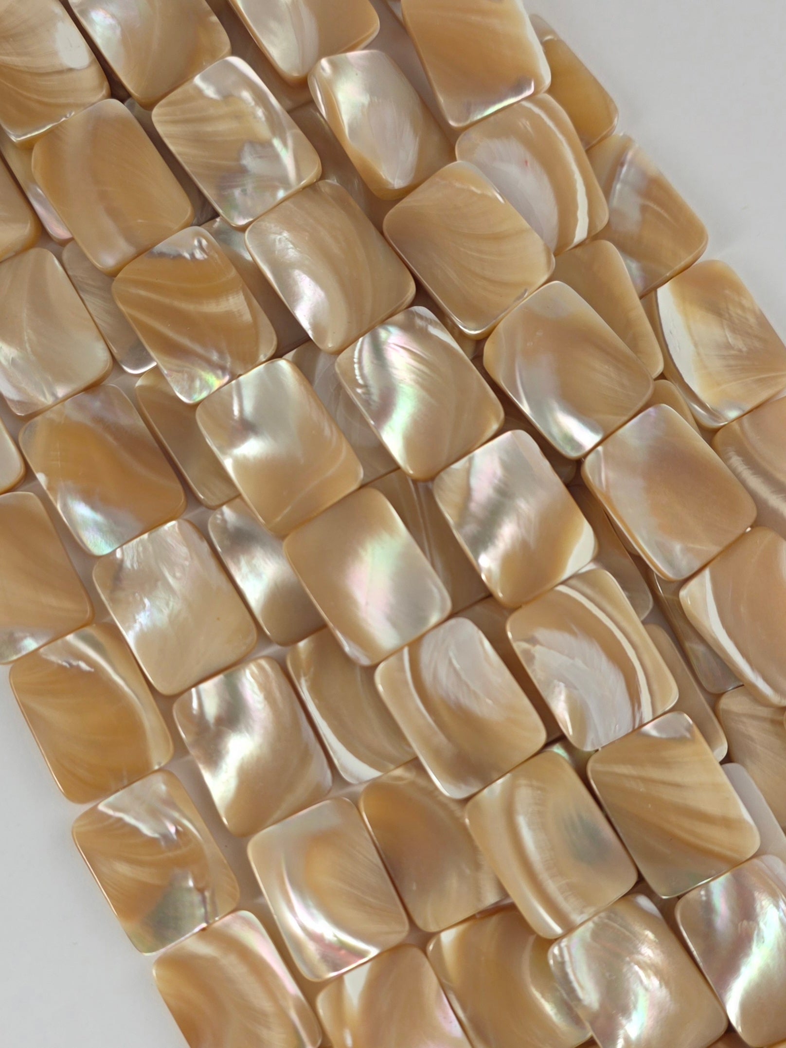 15X20mm - Mother of Pearl - Rectangles - Natural