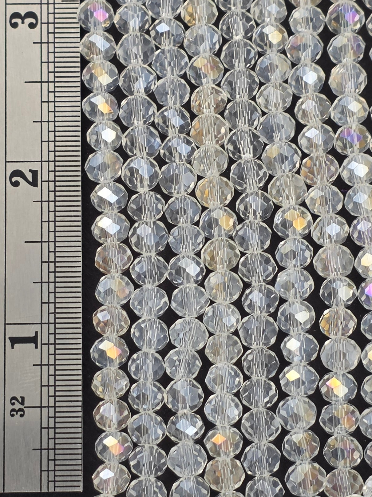 5x6mm - Crystal Rondelles - Crystal AB
