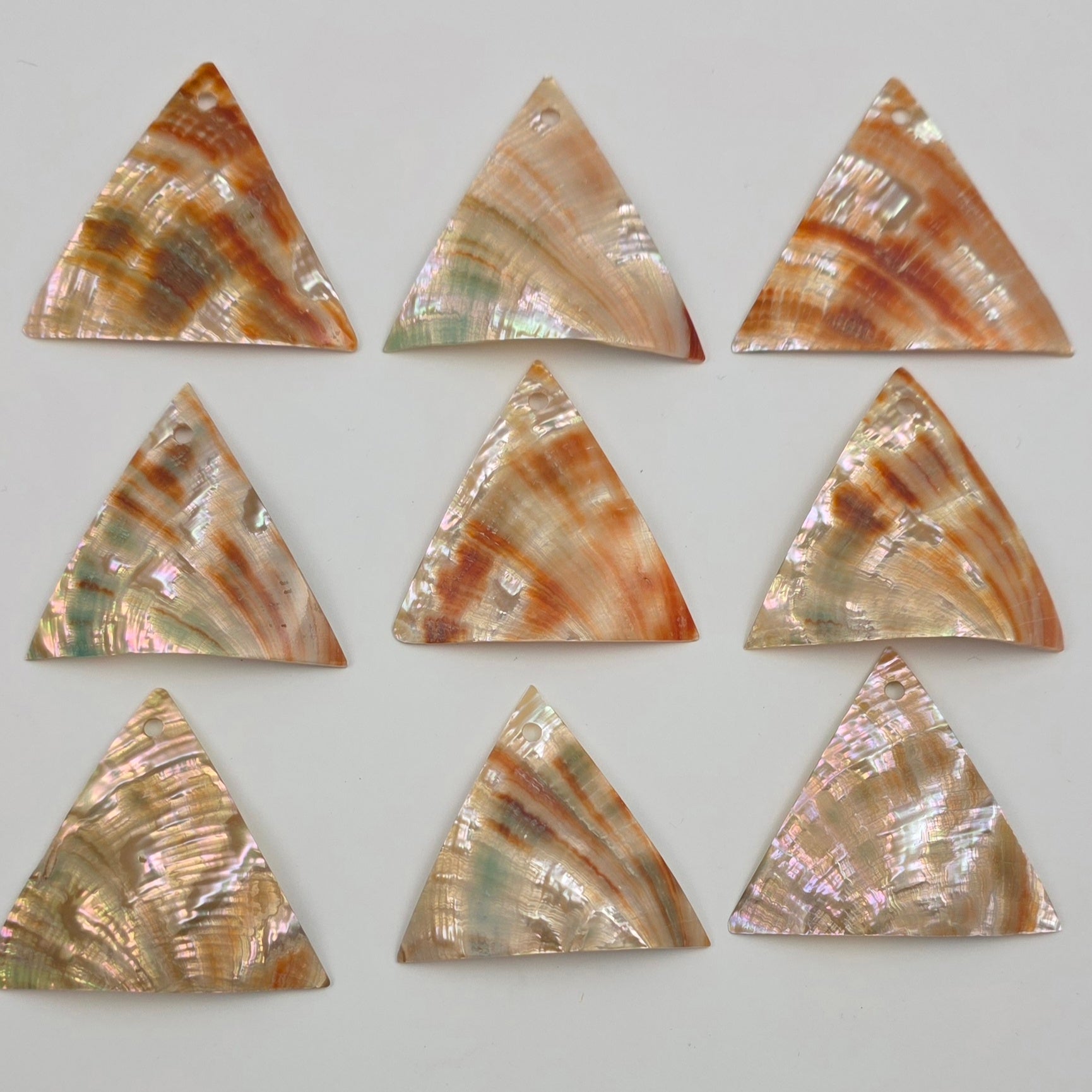1.5 inch Abalone Triangle - North American - 1 piece
