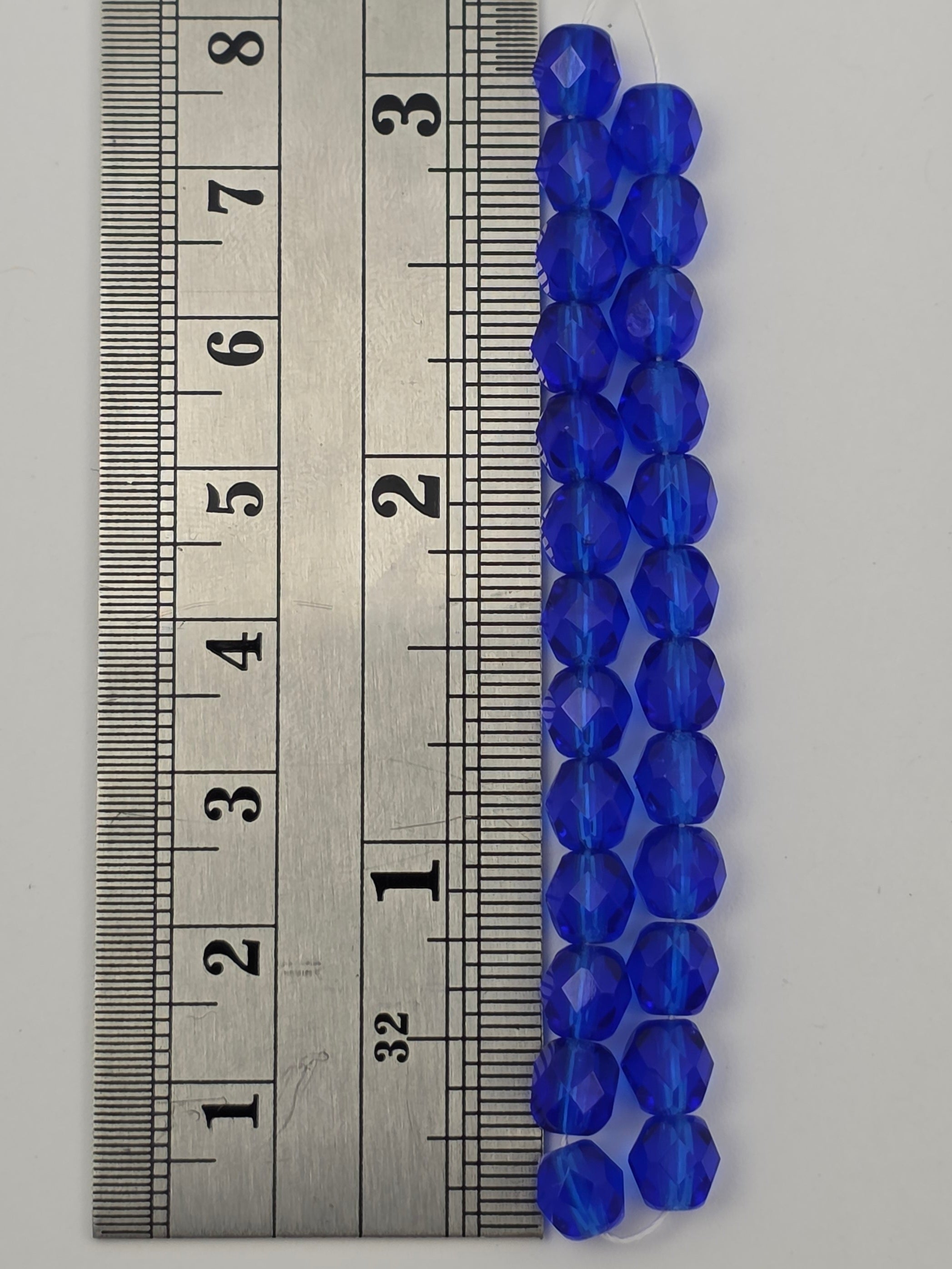 6mm - Dark Sapphire - Fire Polished
