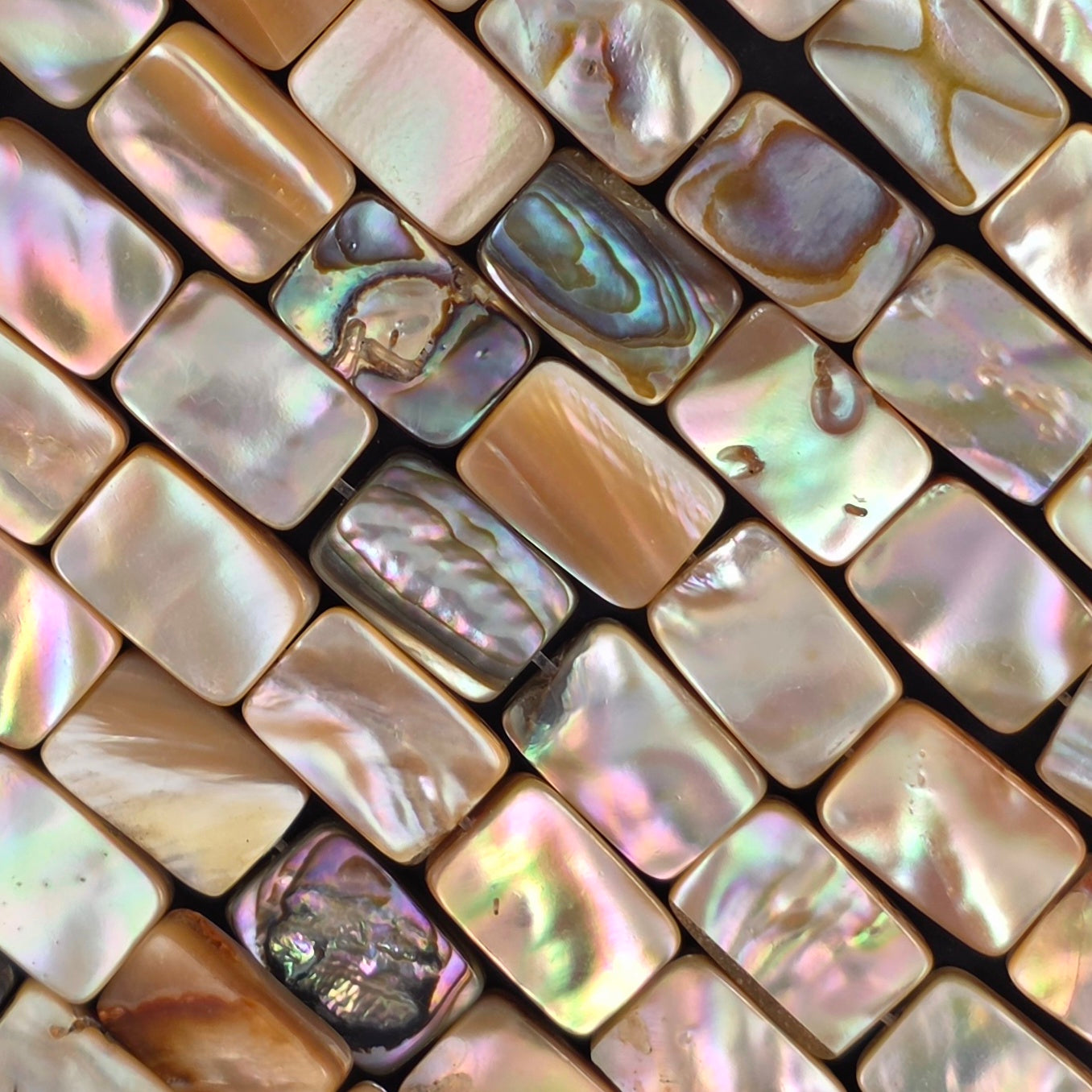 8x12mm - Abalone - Rectangles - North American