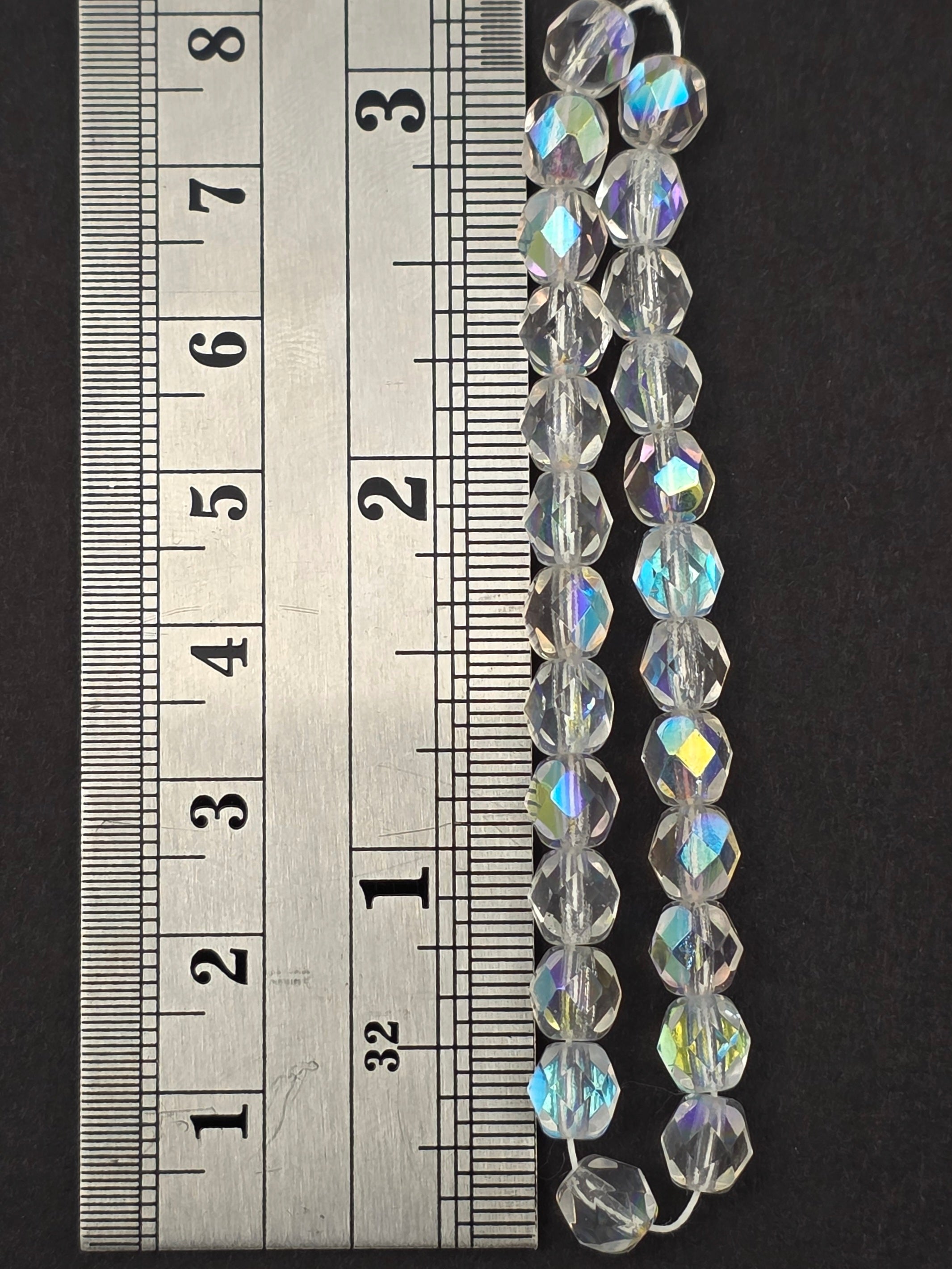 6mm - Crystal AB - Fire Polished