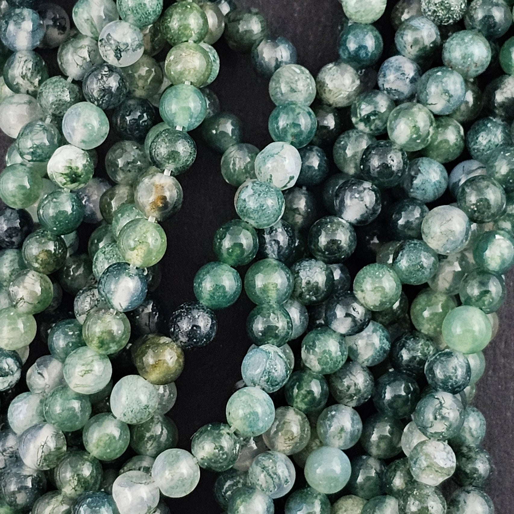 Moss Agate - Smooth Round