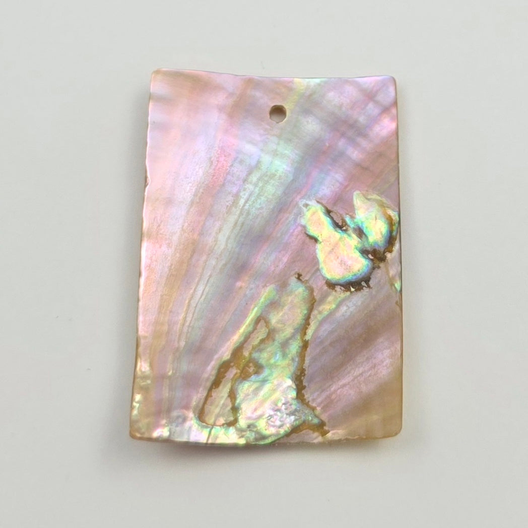 1.5x1 inch Abalone Triangle - 1 piece