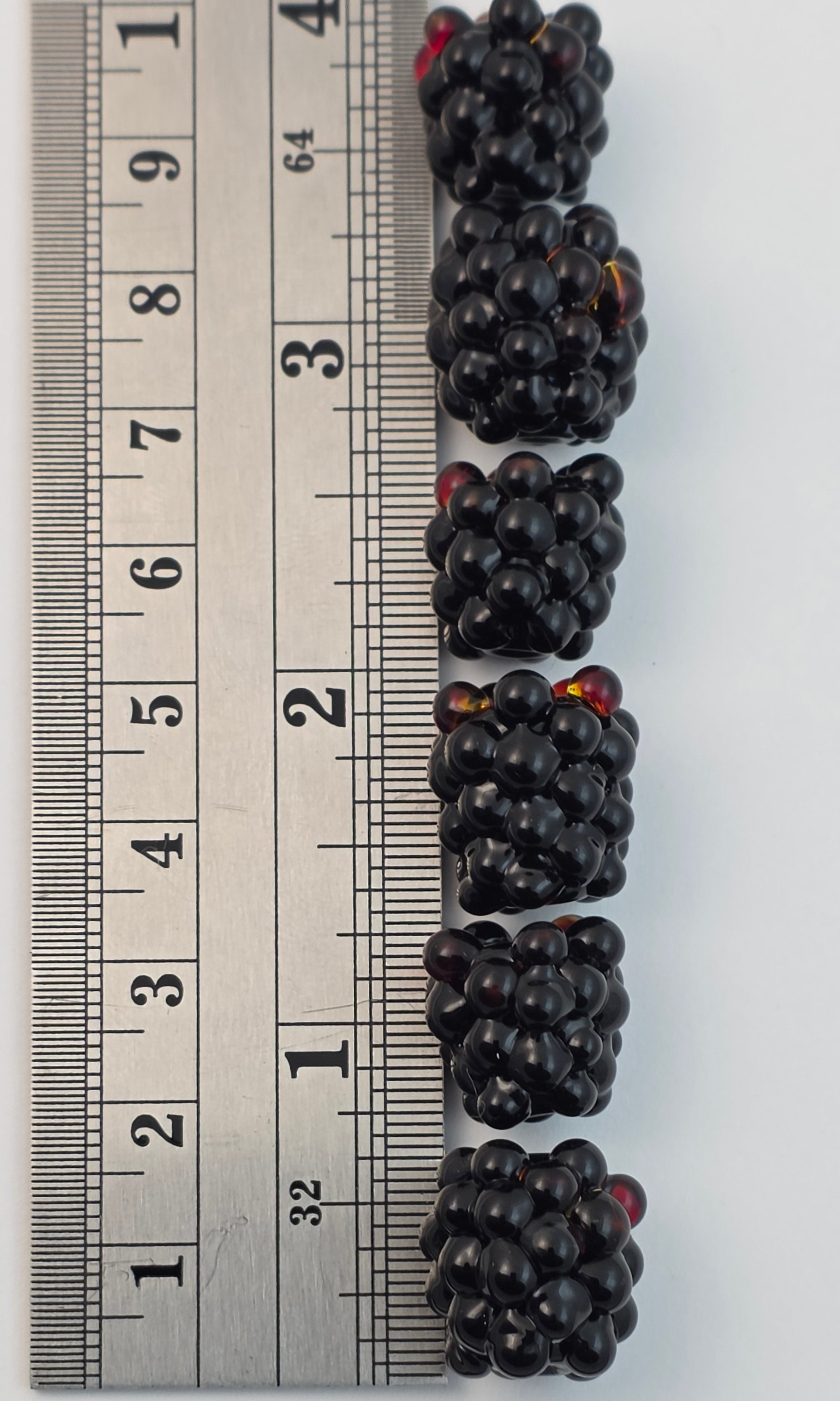 1 Piece - Glass Blackberry Bead