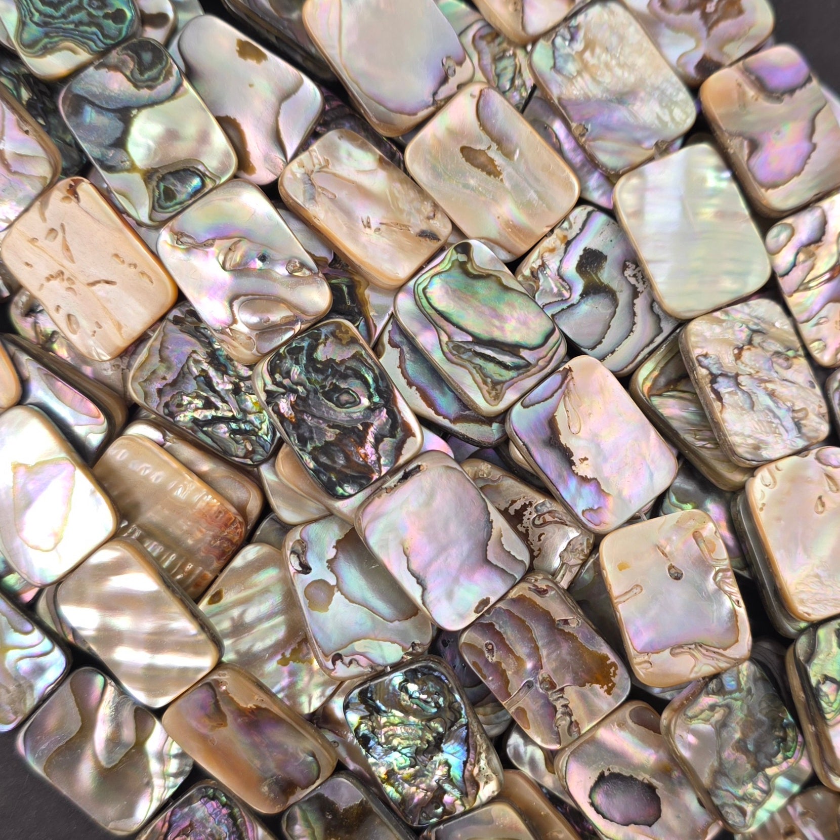 15x20mm - Abalone - Rectangles - North American