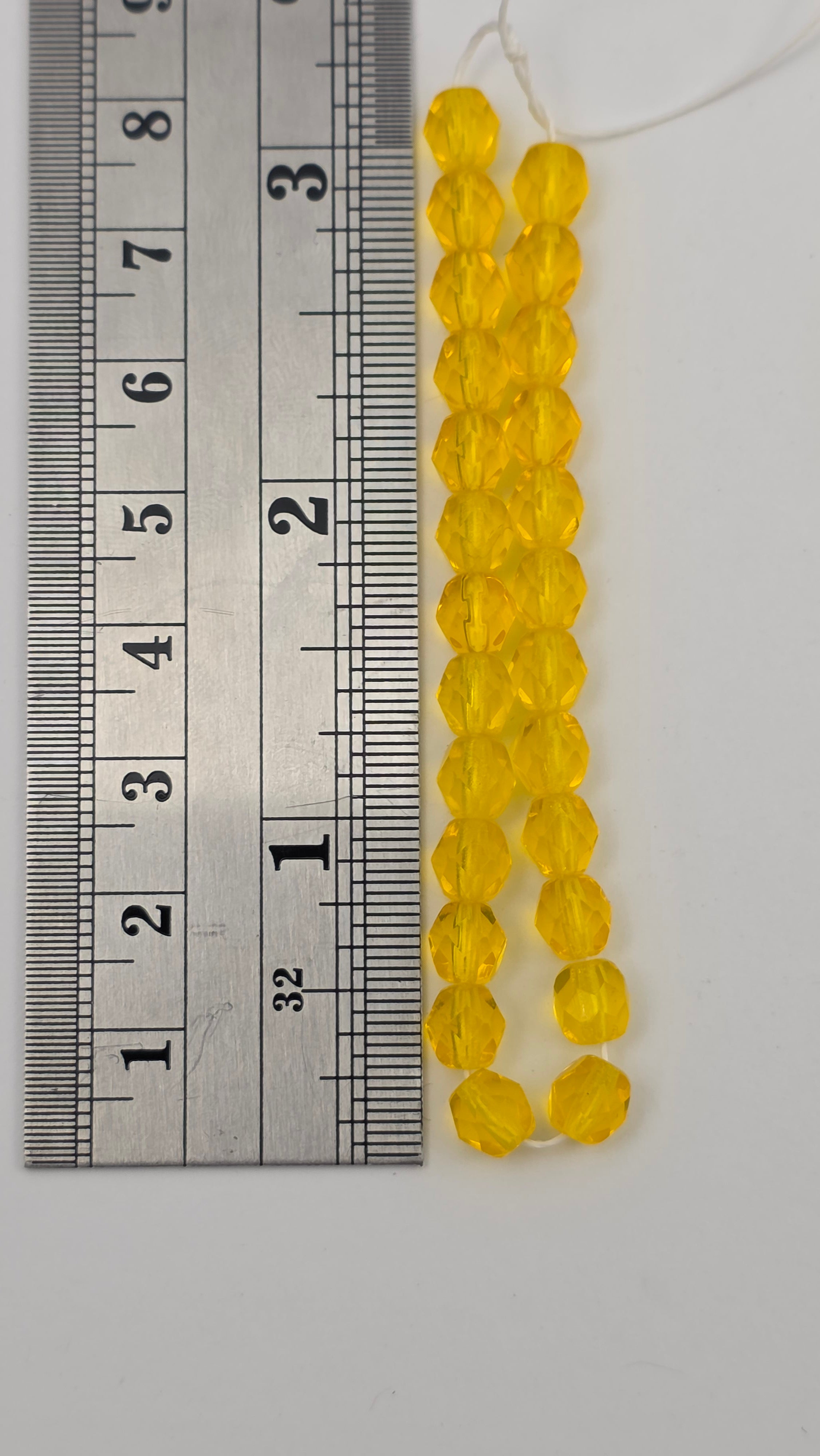 6mm - Goldenrod Transparent - Fire Polished