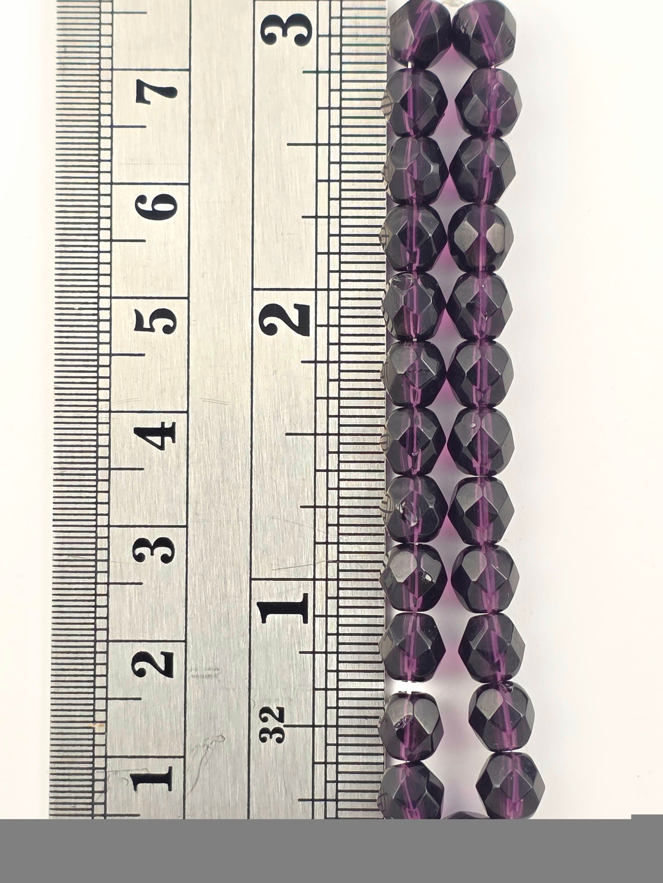 6mm - Dark Tanzanite - Fire Polished