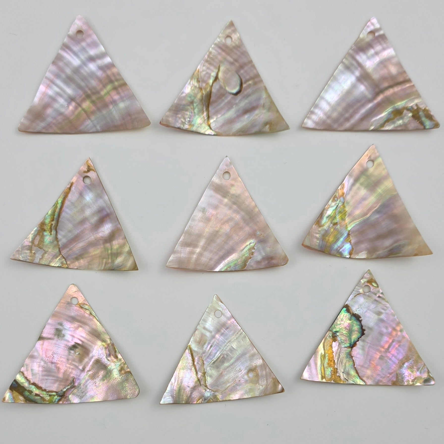 1.5 inch Abalone Triangle - North American - 1 piece