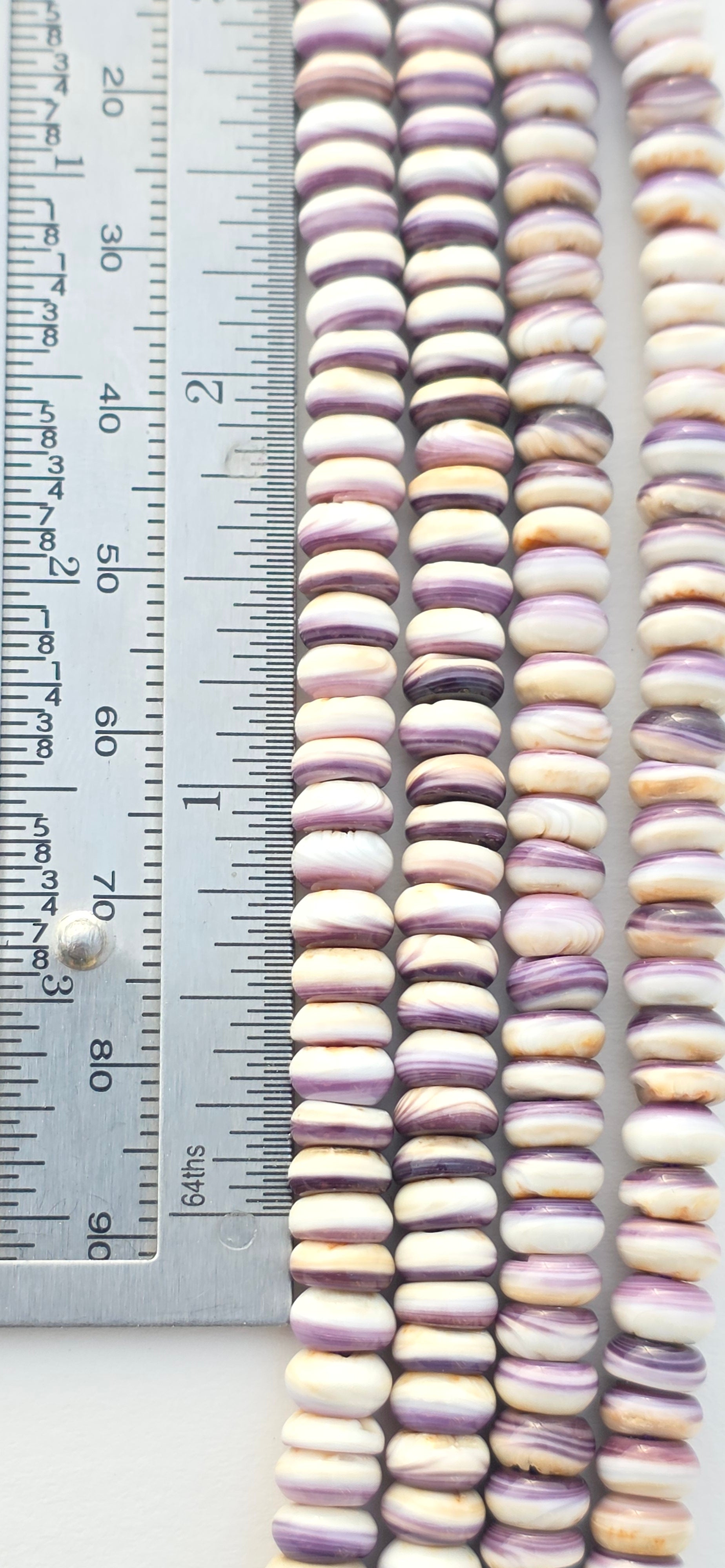3X6mm - Purple Shell - Rondelle