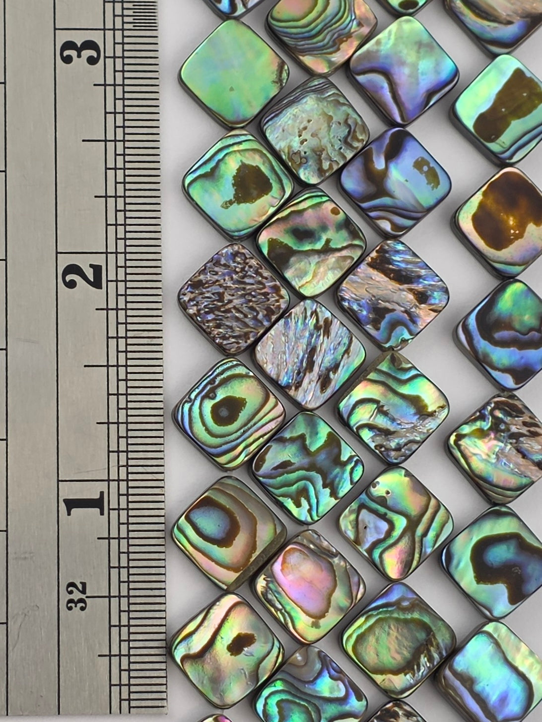 10mm - Abalone - Diamond - Paua