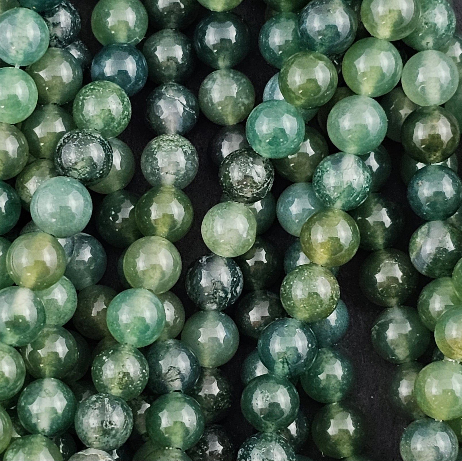 Moss Agate - Smooth Round