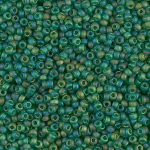 0146FR Green Transparent Matt Rainbow 11/0 - 10g Tube