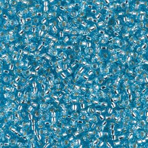 0018 Blue Topaz  Transparent Silver Lined 11/0 - 10g Tube