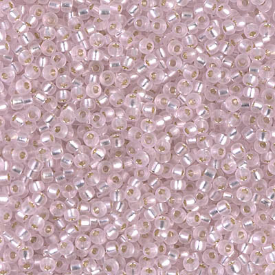 0022 Pink  Transparent Silver Lined 11/0 - 10g Tube