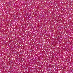 355 Candle Light/Pink Inside Color Rainbow 11/0 - 10g Tube