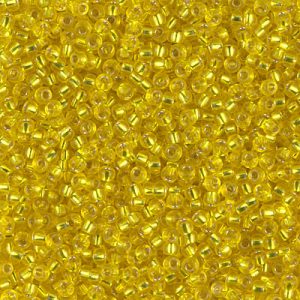 0006 Yellow Transparent Silver Lined 11/0 - 10g Tube