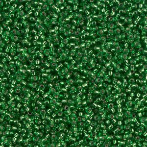 15-0016 KELLY GREEN TRANSPARENT SILVER LINED