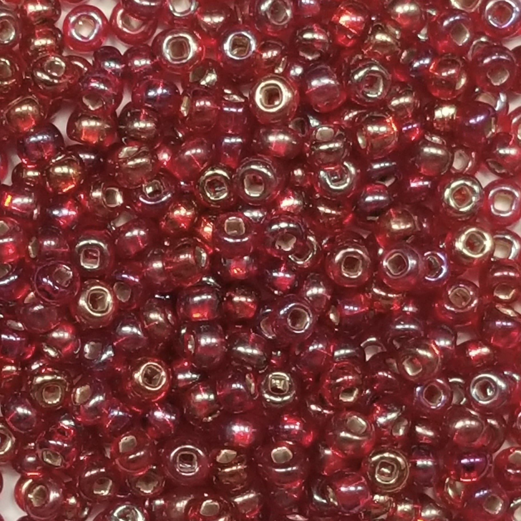 70g 6/0 Chinese Red Czech Seed Beads, 70grams 6/20 , Summer Beads