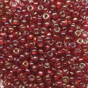 Garnet Silver Lined Rainbow - Size 6/0