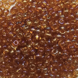 Lt Smoke Topaz Rainbow - Size 6/0
