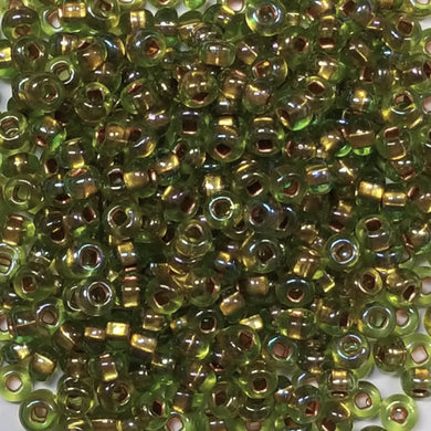 Lt Olive Copper Lined - Size 6/0