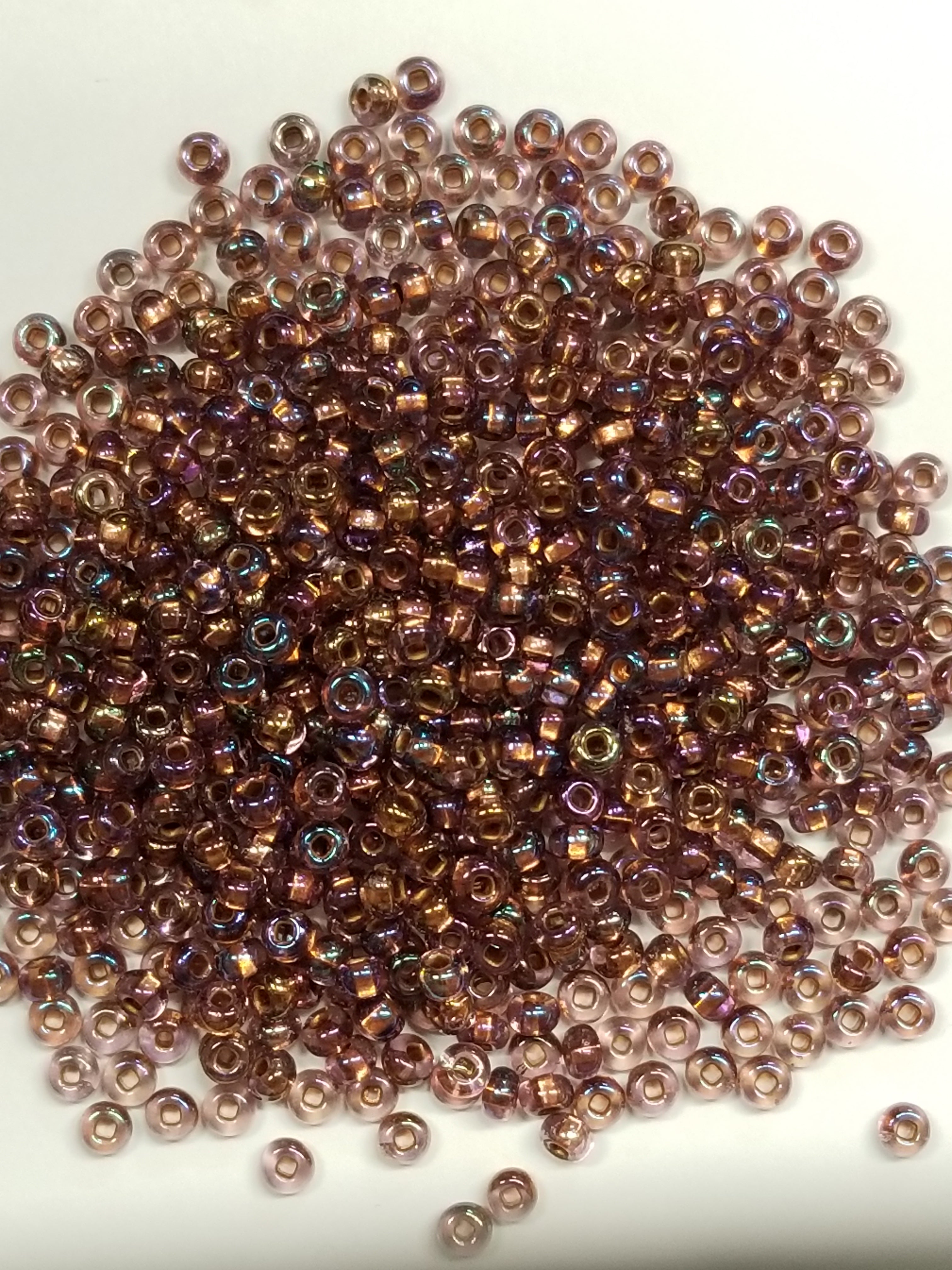 Lt Amethyst Copper Lined Rainbow - Size 6/0