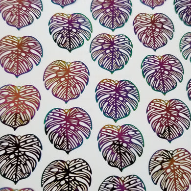 Anodized Monstera Leaf