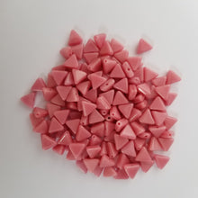 6mm Pink Opaque Triangles