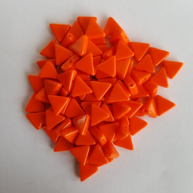 10mm Opaque Orange Triangles
