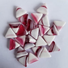 12mm Raspberry Cream Triangles