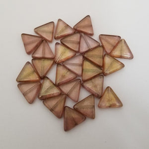 12mm Rose Gold Luster Triangles