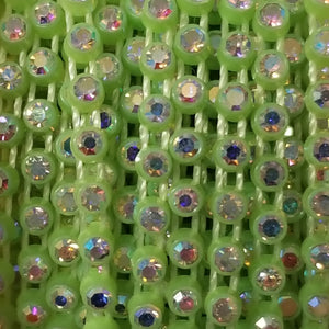 Lime Green Rhinestone Banding SS6
