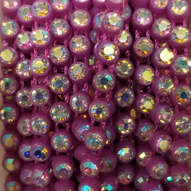 Magenta Rhinestone Banding SS8