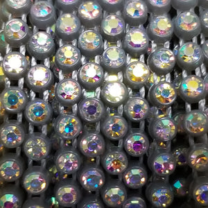 Grey Rhinestone Banding SS8