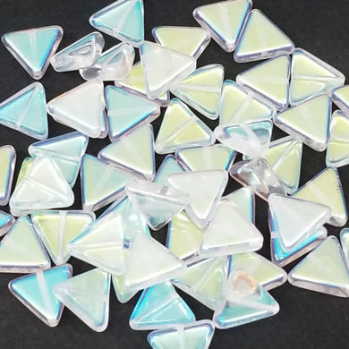 12mm Crystal AB Triangles
