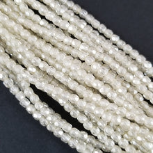 3mm - Crystal with Yellow Luster - Fire Polished