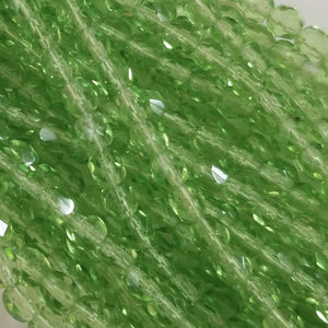 4mm - Light Peridot Transparent - Fire Polished