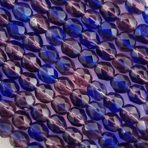 6mm - Amethyst/Cobalt Multi - Fire Polished