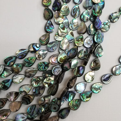10x14mm Abalone Drops - Paua