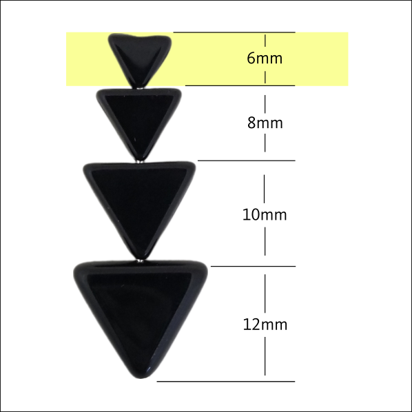 6mm Black Triangles