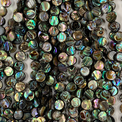 8mm Abalone Coin - Paua