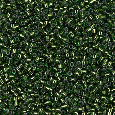 DB0182: SILVERLINED JADE GREEN DELICA 11/0