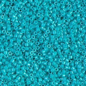 DB0658-19.5: DYED OPAQUE TURQUOISE GREEN  DELICA 11/0 19.5 grams
